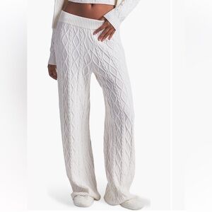NWT Skims snow bunny straight leg pants Ivory Medium